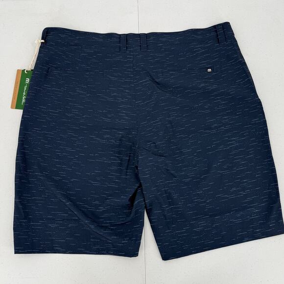 NWT Travis Mathew Solo Trip Dress Blues Eco Hybrid Performance Shorts, Size 40 - Picture 8 of 11